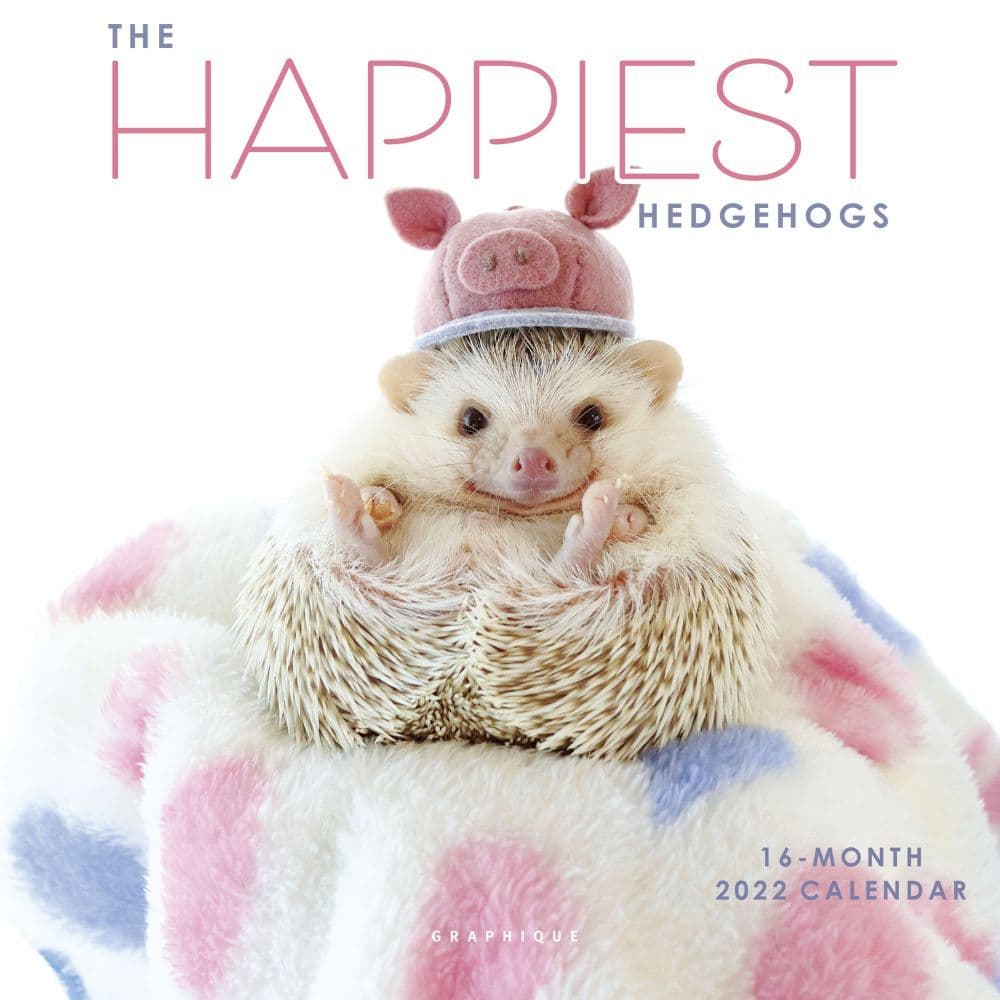 The Happiest Hedgehogs 2022 Mini Wall Calendar