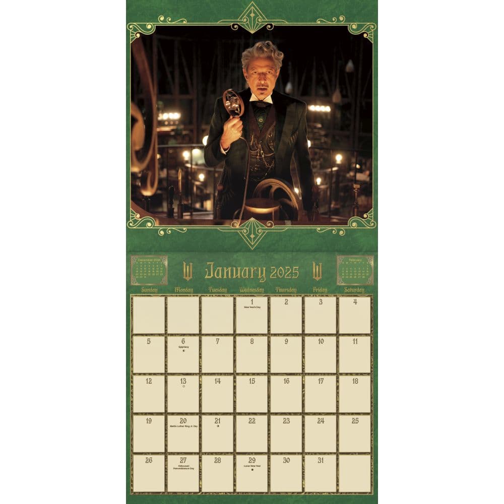 Wicked Movie 2025 Wall Calendar Alt1