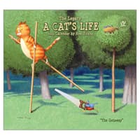 image Cats Life by Ned Young 2026 Wall Calendar Main Image