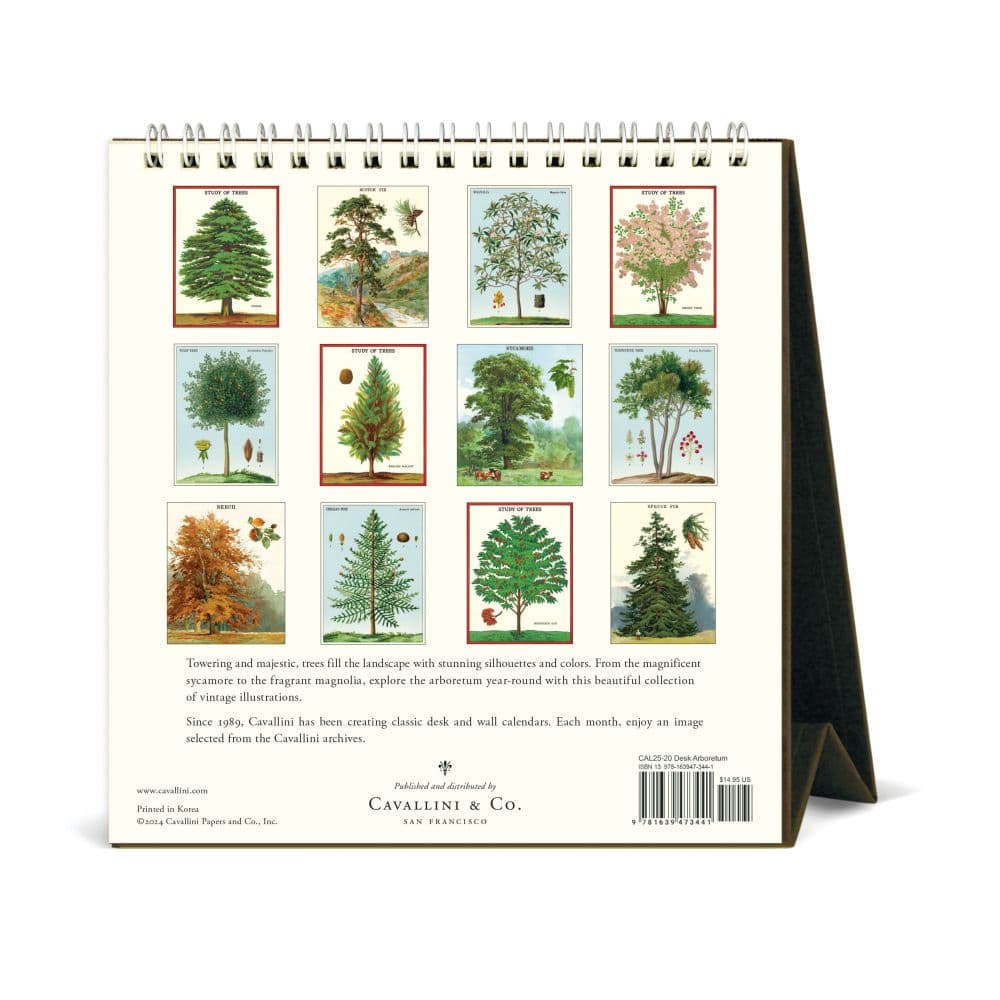 Arboretum 2025 Easel Desk Calendar Second Alternate Image width="1000" height="1000"