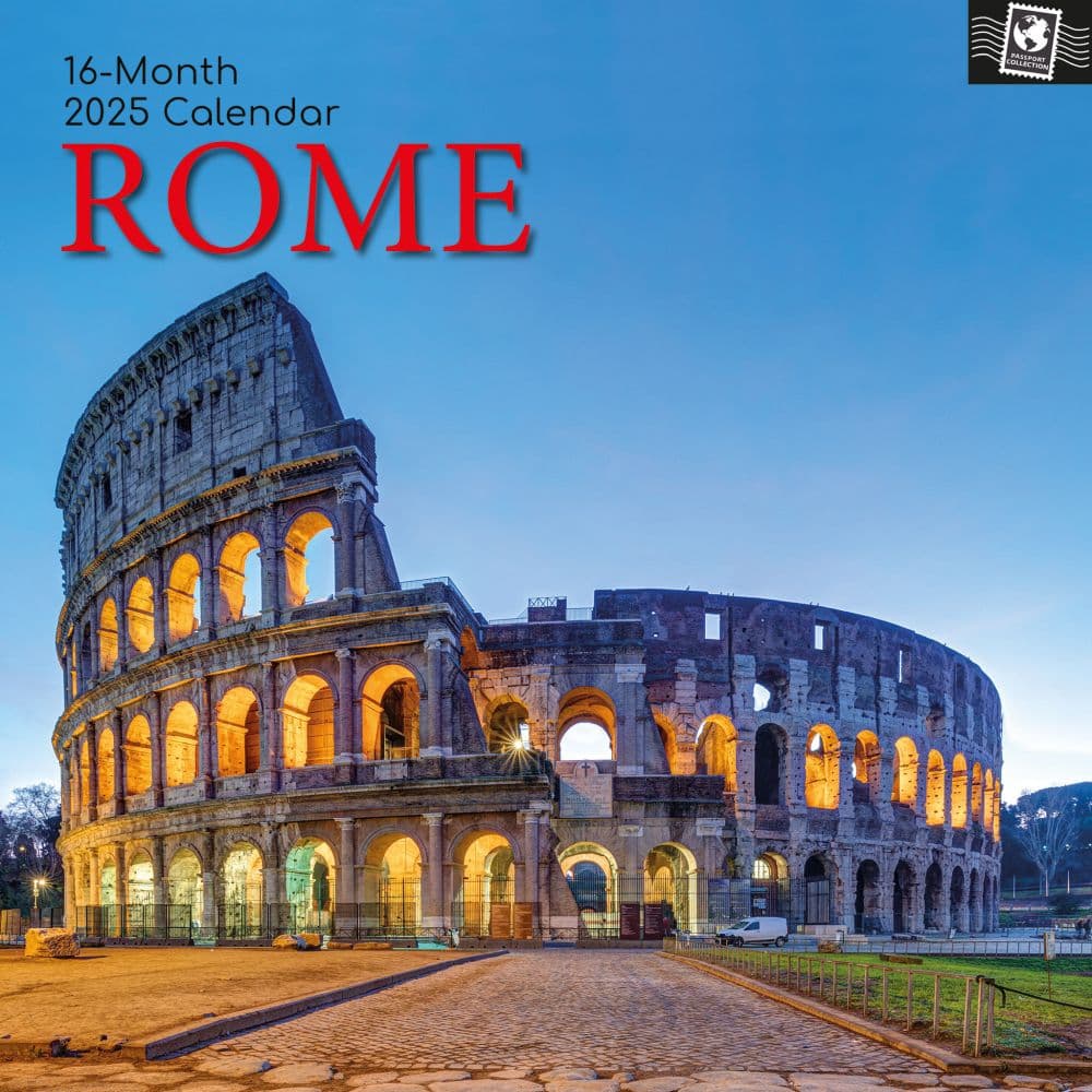 Rome 2025 Wall Calendar Main Product Image width=&quot;1000&quot; height=&quot;1000&quot;