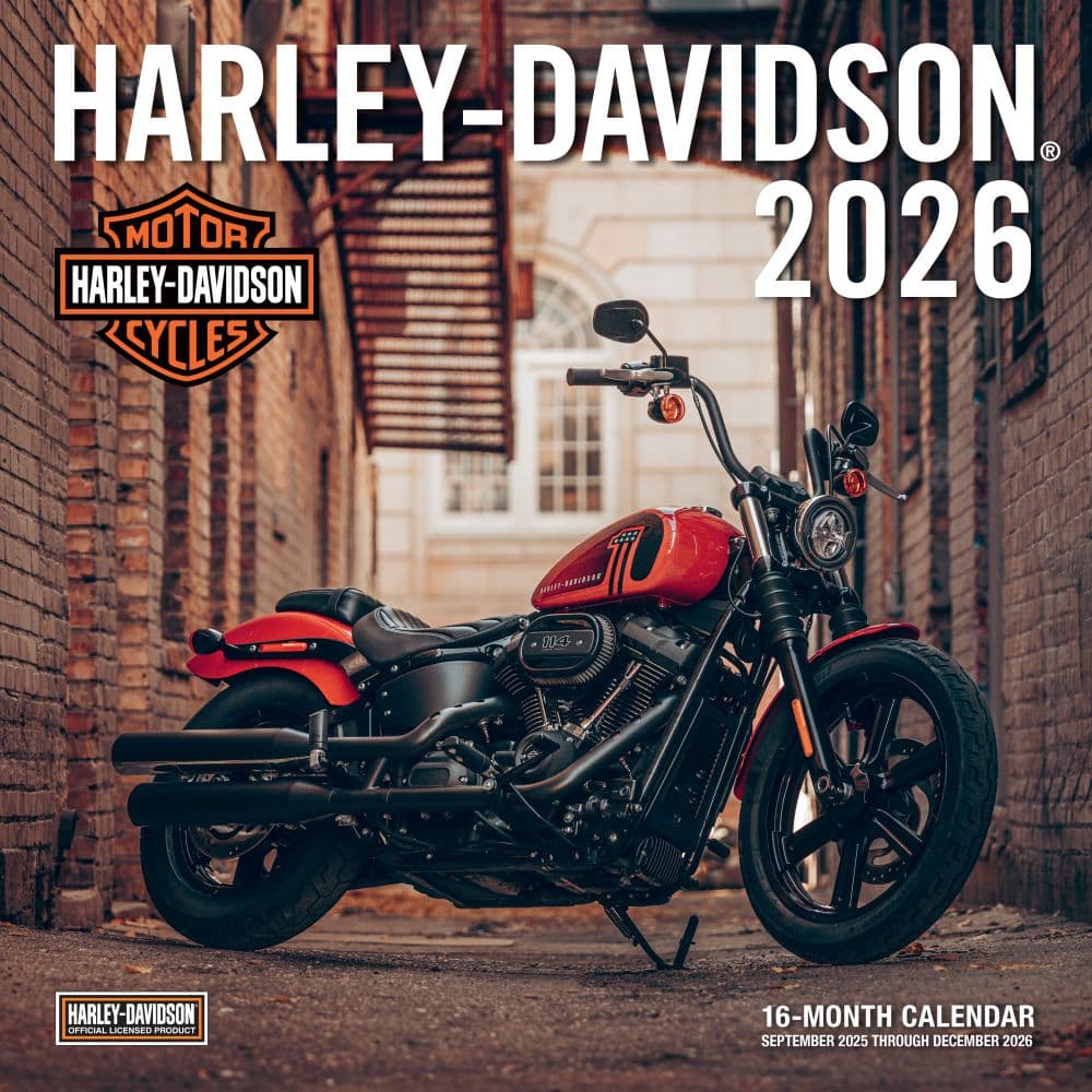 Harley Davidson 2026 Wall Calendar Main Image