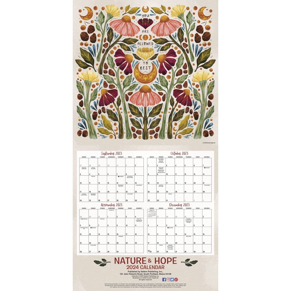 Nature and Hope 2024 Wall Calendar Fourth Alternate Image width=&quot;1000&quot; height=&quot;1000&quot;