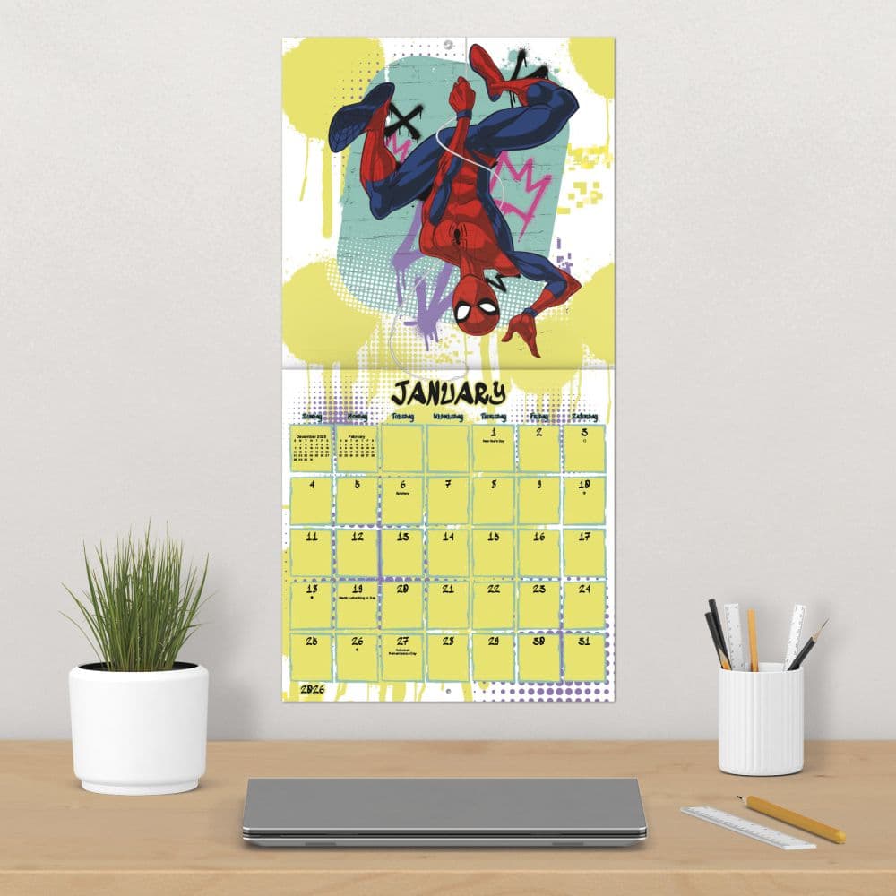 Spider-Man 2026 Wall Calendar Fourth Alternate Image