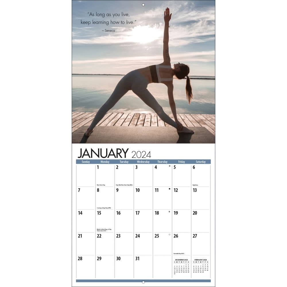 Yoga 2024 Wall Calendar