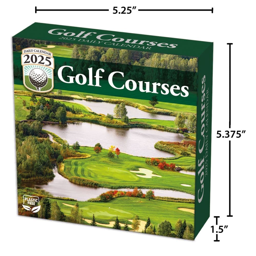 Golf Courses 2025 Desk Calendar Fifth Alternate Image