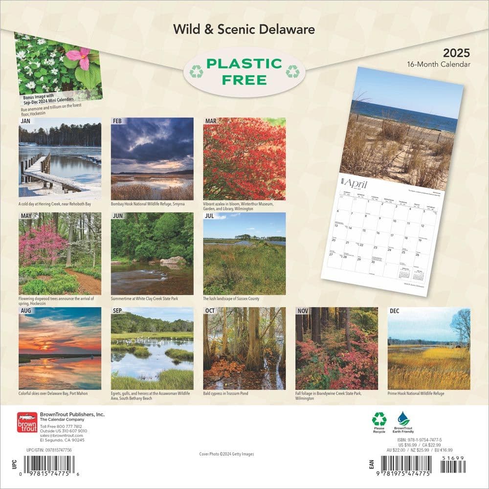 Delaware 2025 Wall Calendar First Alternate Image