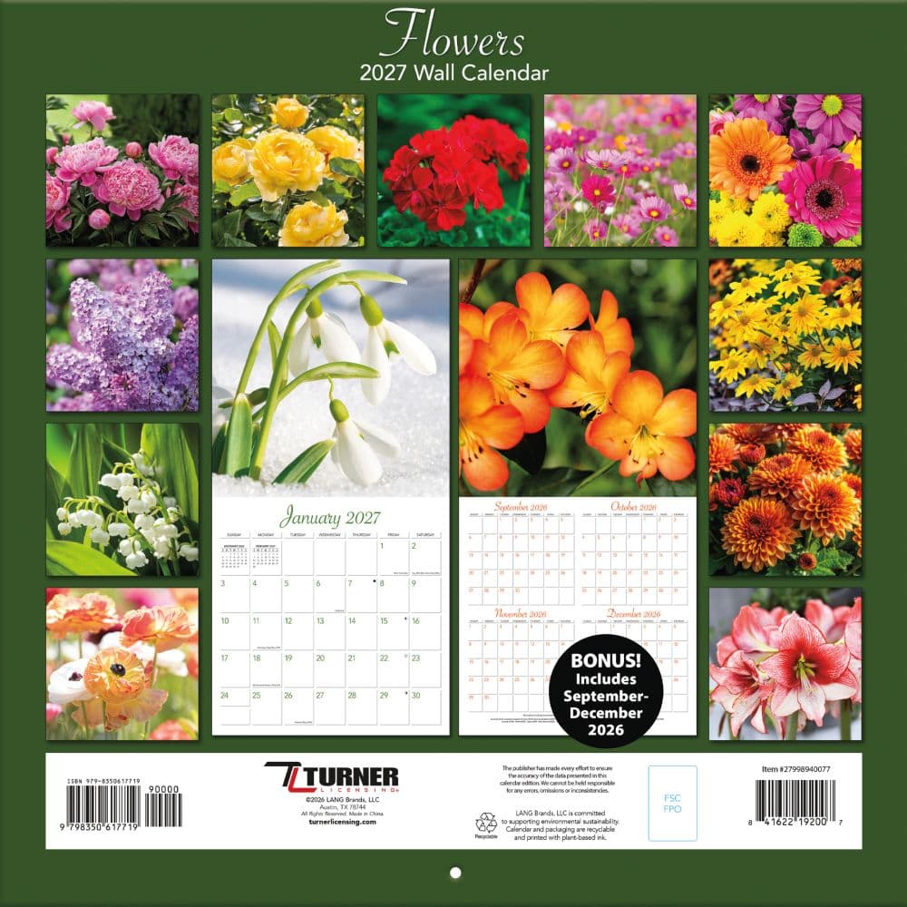 Flowers 2027 Wall Calendar First Alternate Image