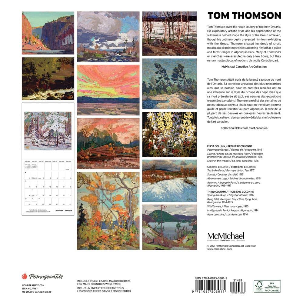 Thomson 2022 Wall Calendar - Calendars.com