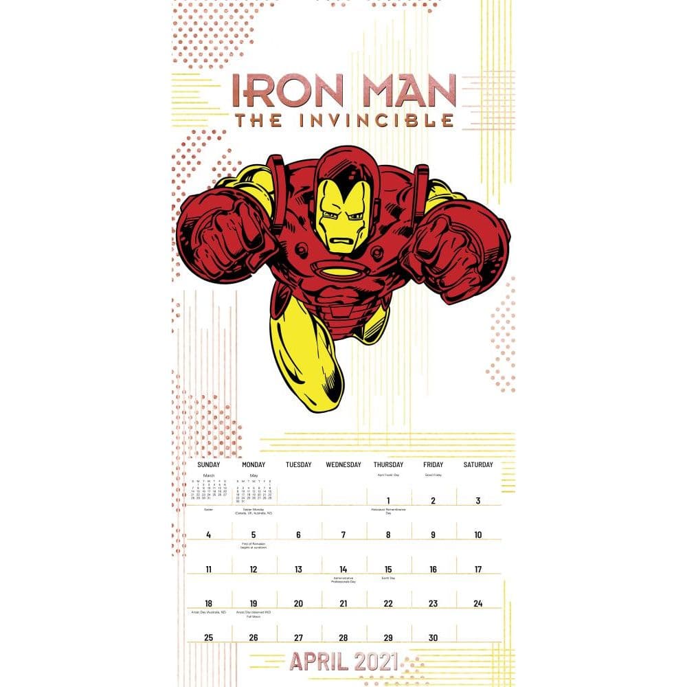 Heroes Marvel Wall Calendar