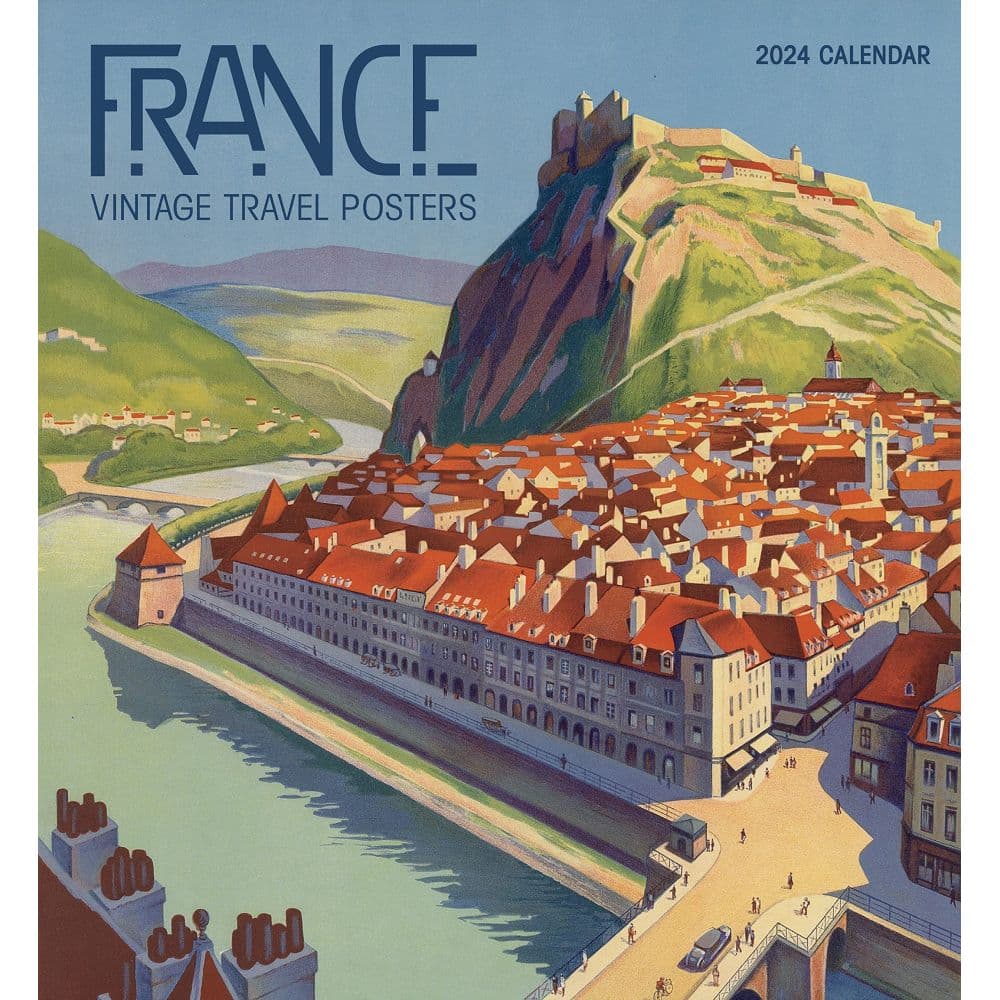 France Vintage Travel 2024 Wall Calendar_Main Image