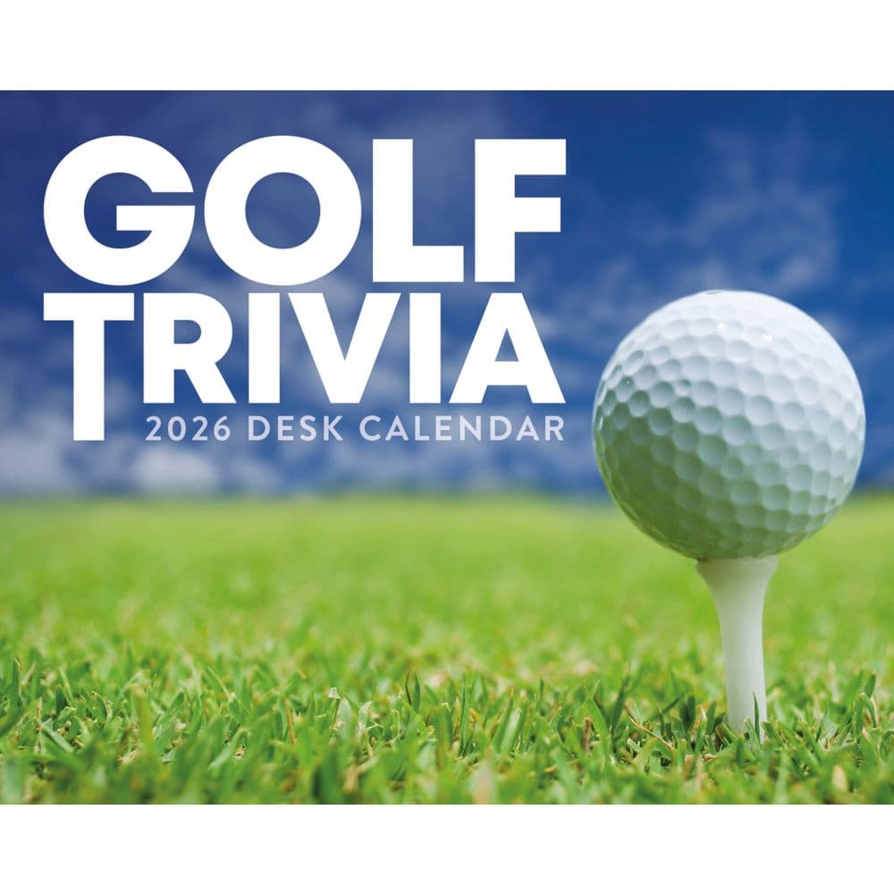Golf Trivia 2026 Desk Calendar Main Image