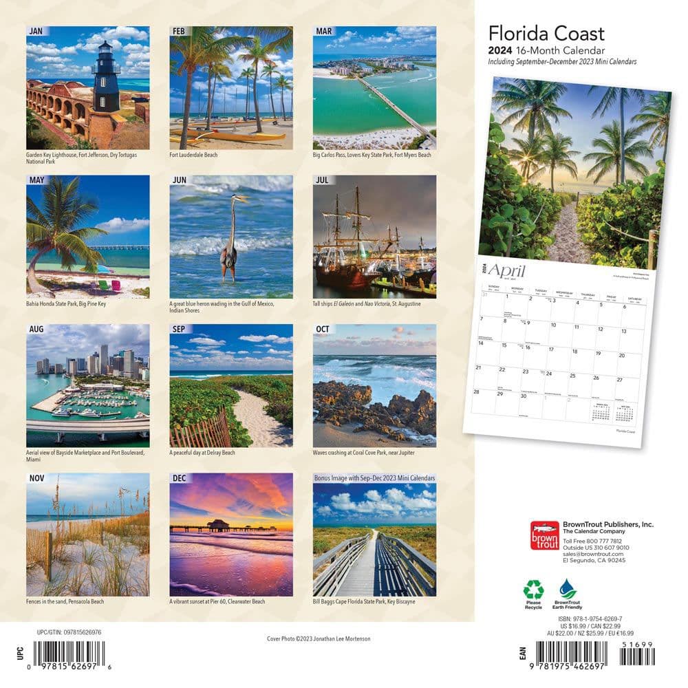 Florida Coast 2024 Wall Calendar First Alternate  Image width=&quot;1000&quot; height=&quot;1000&quot;