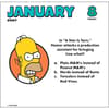 image Simpsons 2027 Desk Calendar Second Alternate Image