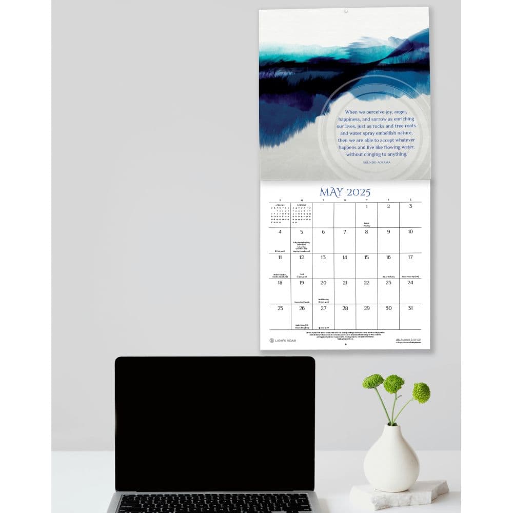 Zen Way Buddhist 2025 Wall Calendar Third Alternate Image