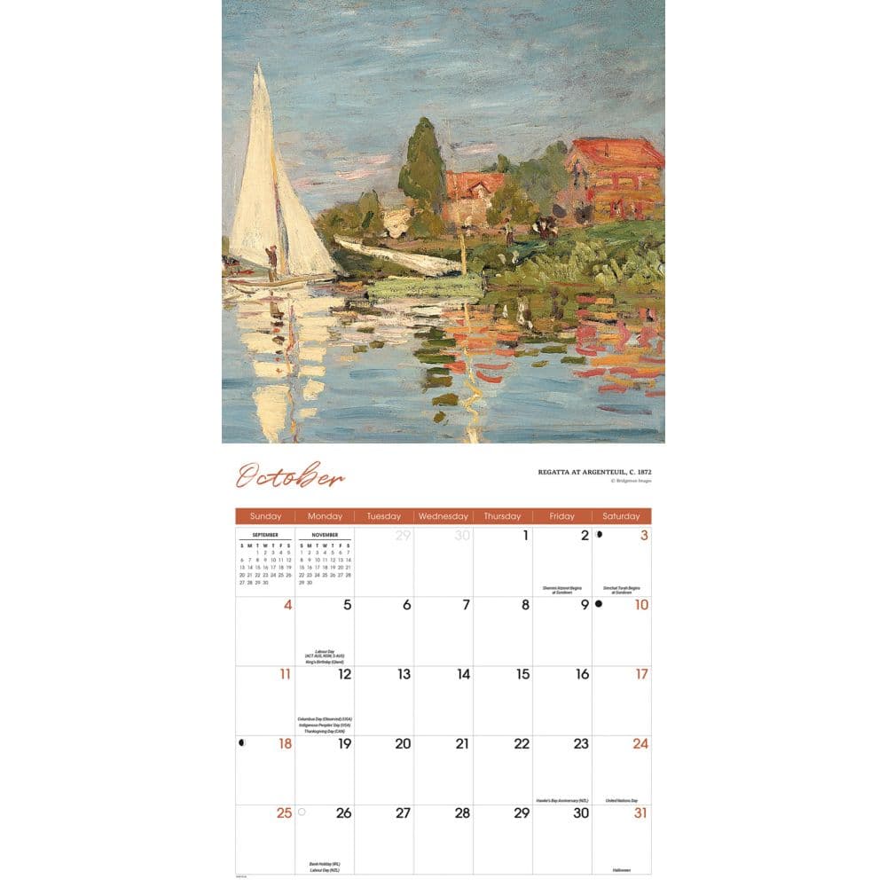 Monet 2026 Wall Calendar Fourth Alternate Image