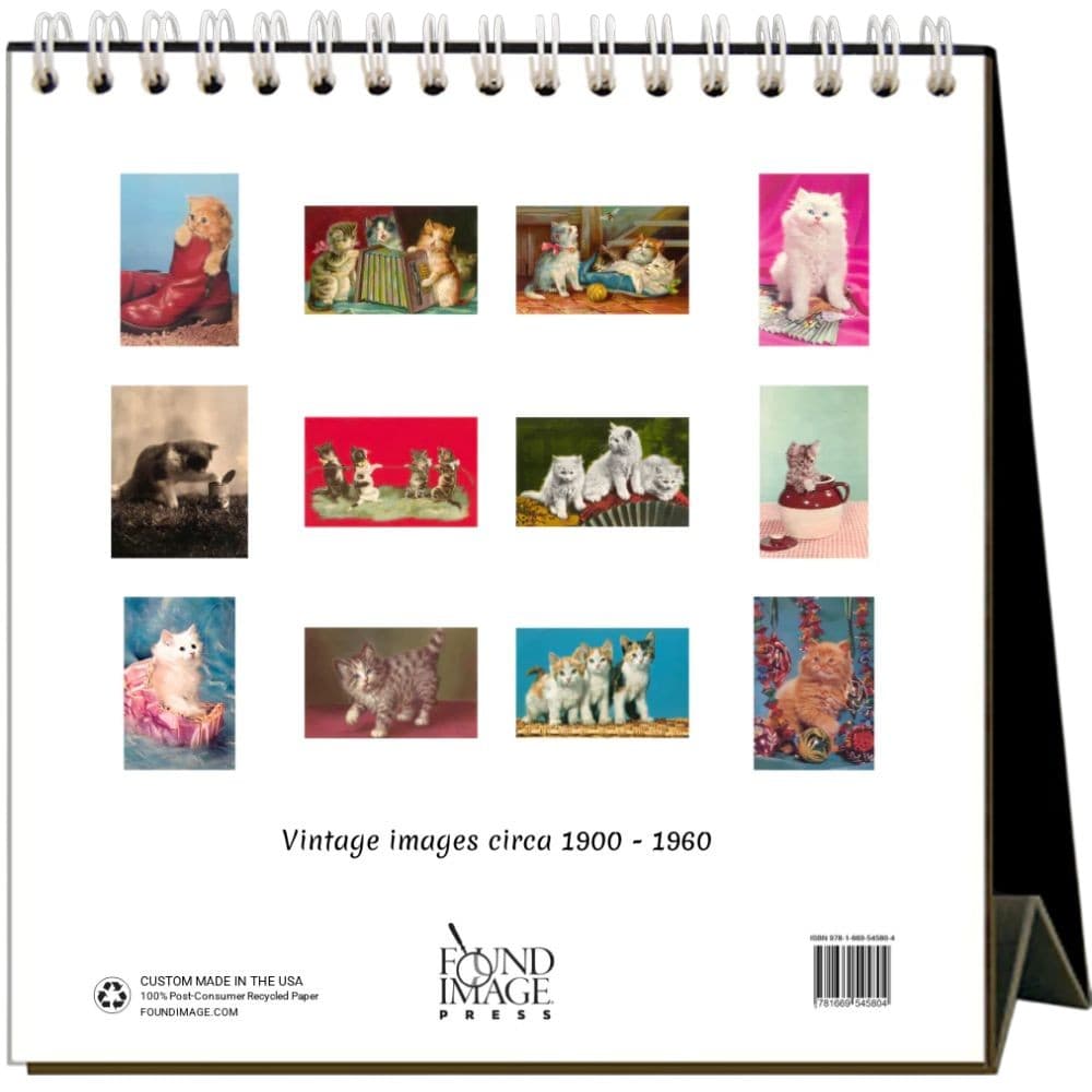 Cute Kittens Nostalgic 2026 Easel Desk Calendar First Alternate Image