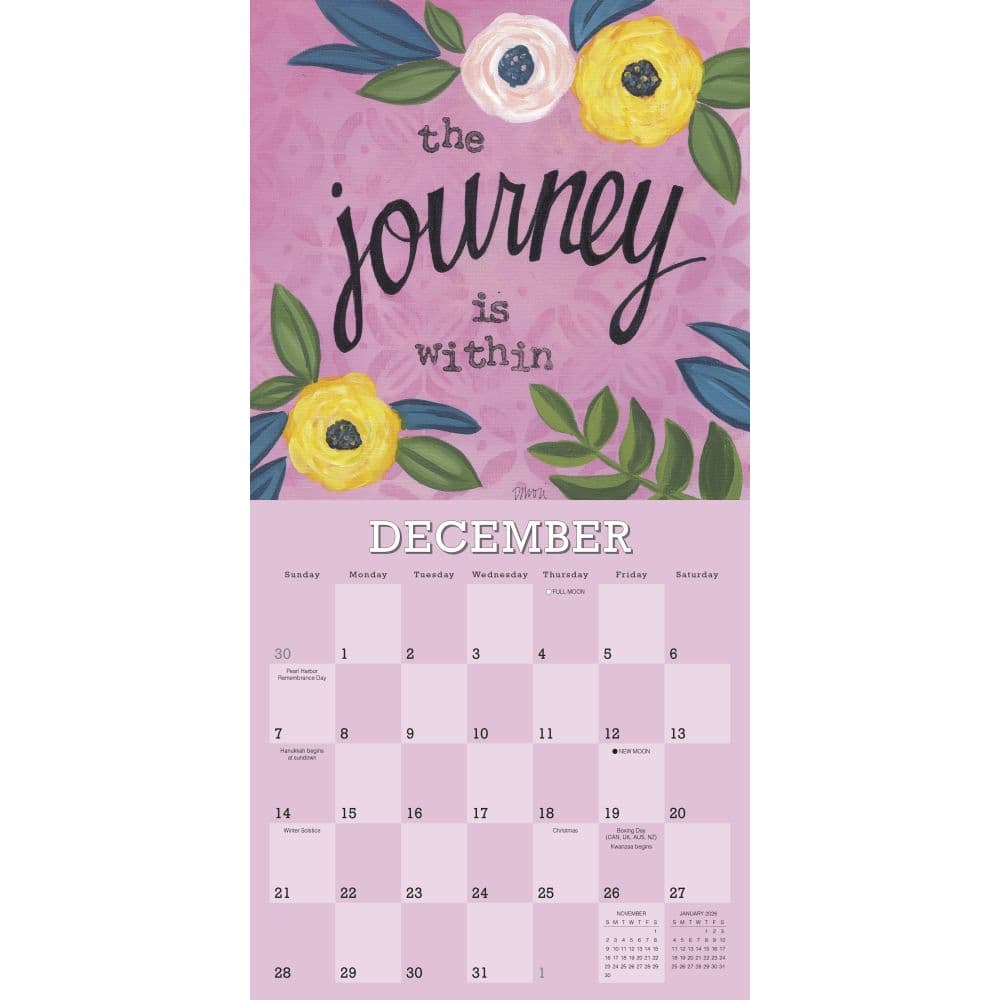Hope and Inspiration by Deborah Mori 2025 Wall Calendar