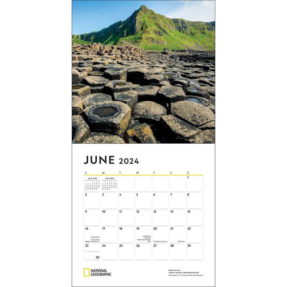 Ireland NG 2024 Wall Calendar June