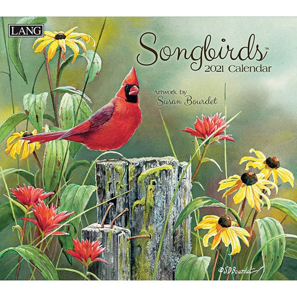 Songbirds Wall Calendar by Susan Bourdet