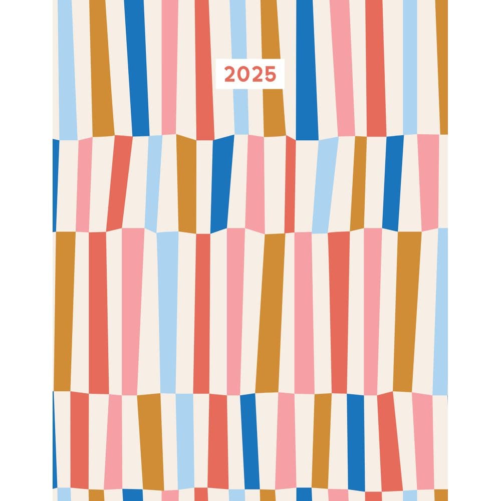 image Modern Stripe Booklet 2025 Monthly Planner Main Image