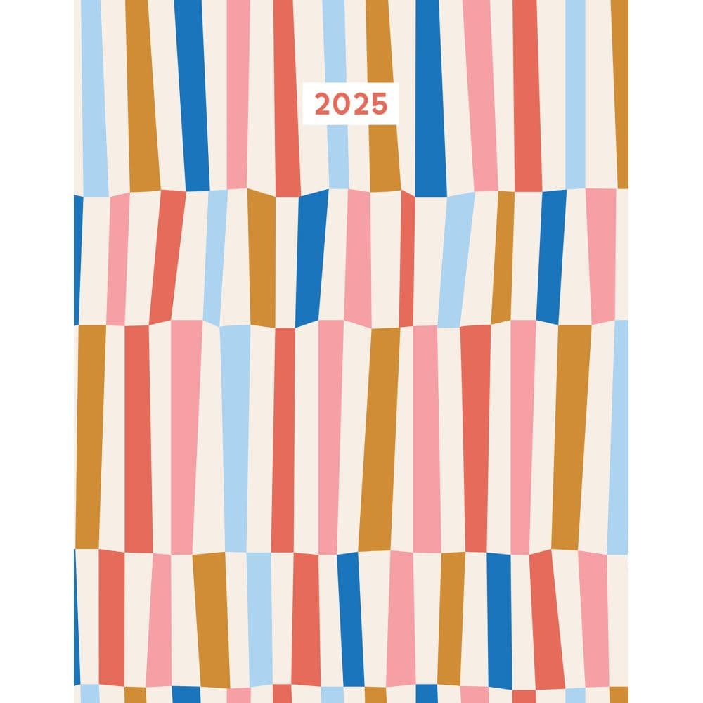 Modern Stripe Booklet 2025 Monthly Planner