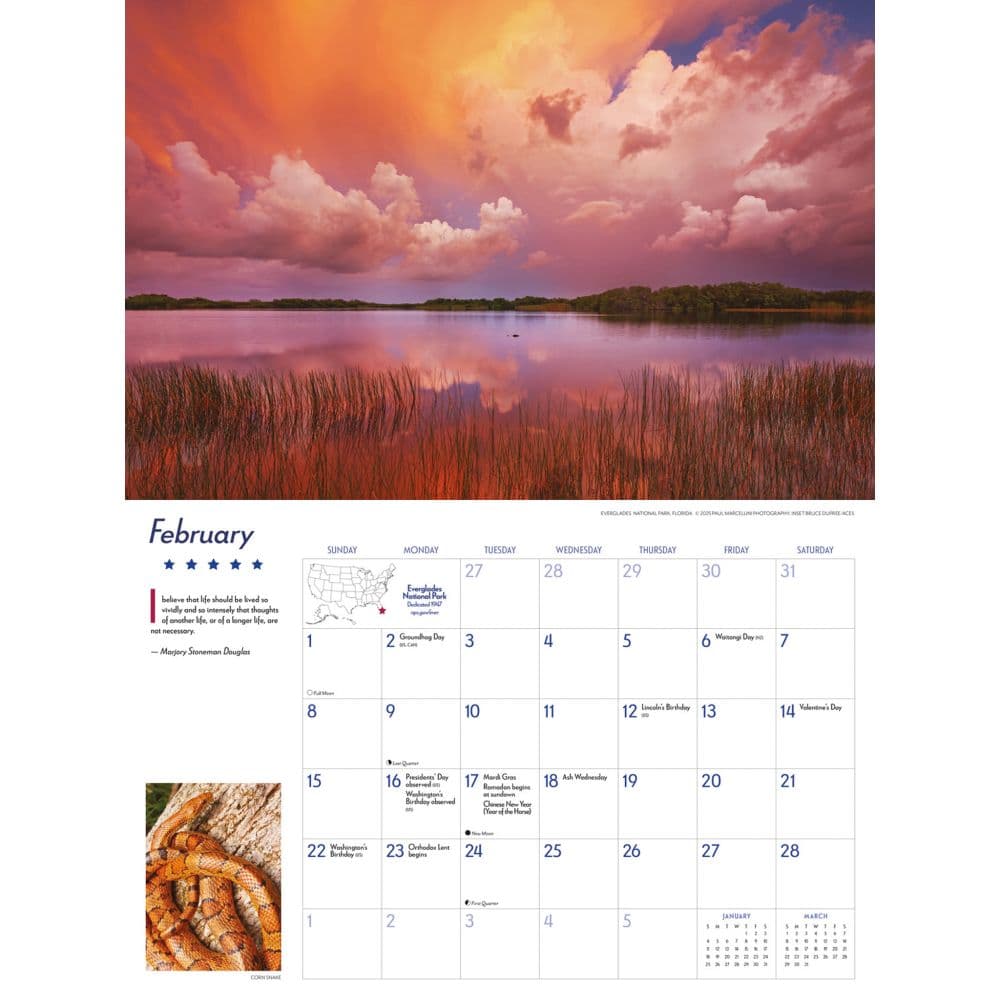 Americas National Parks Deluxe 2026 Wall Calendar Second Alternate Image