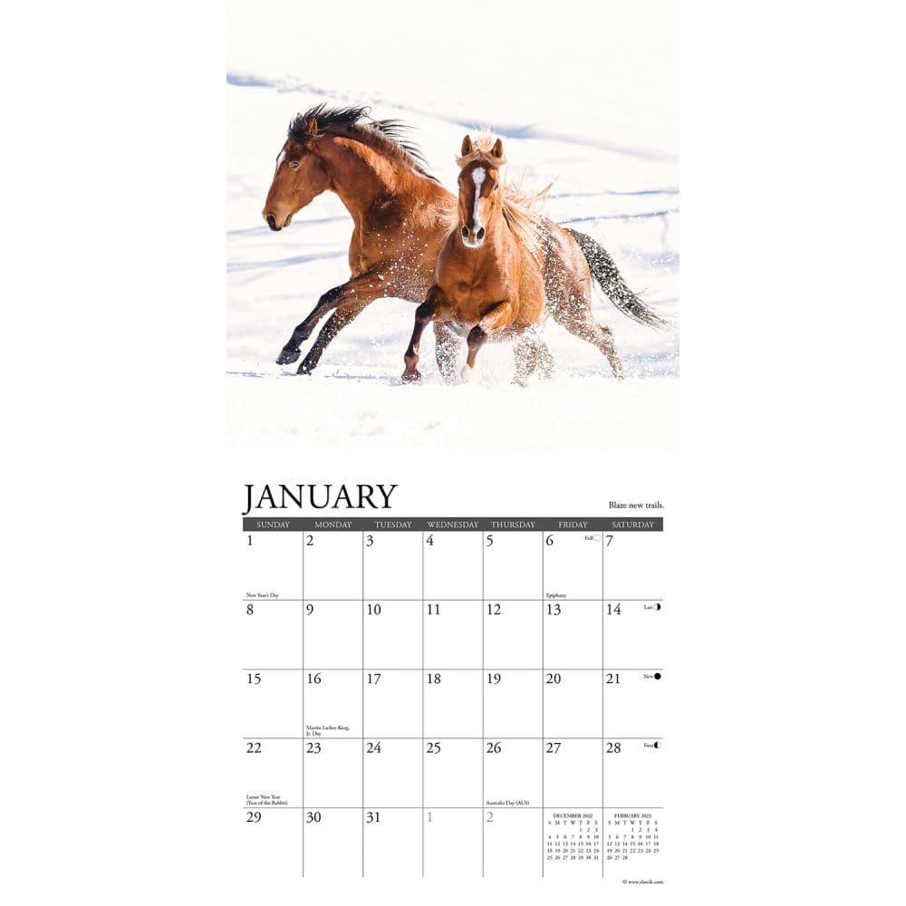 Horses Teach Us Mini Calendar - Calendars.com