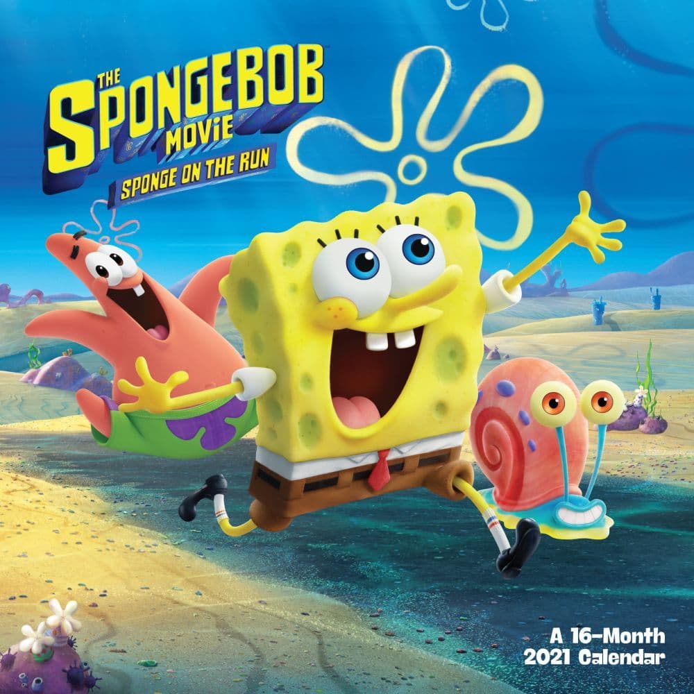 SpongeBob Squarepants Movie Wall Calendar - Calendars.com