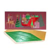 image Stylized Reindeer and Sleigh 8 Count Boxed Christmas Cards