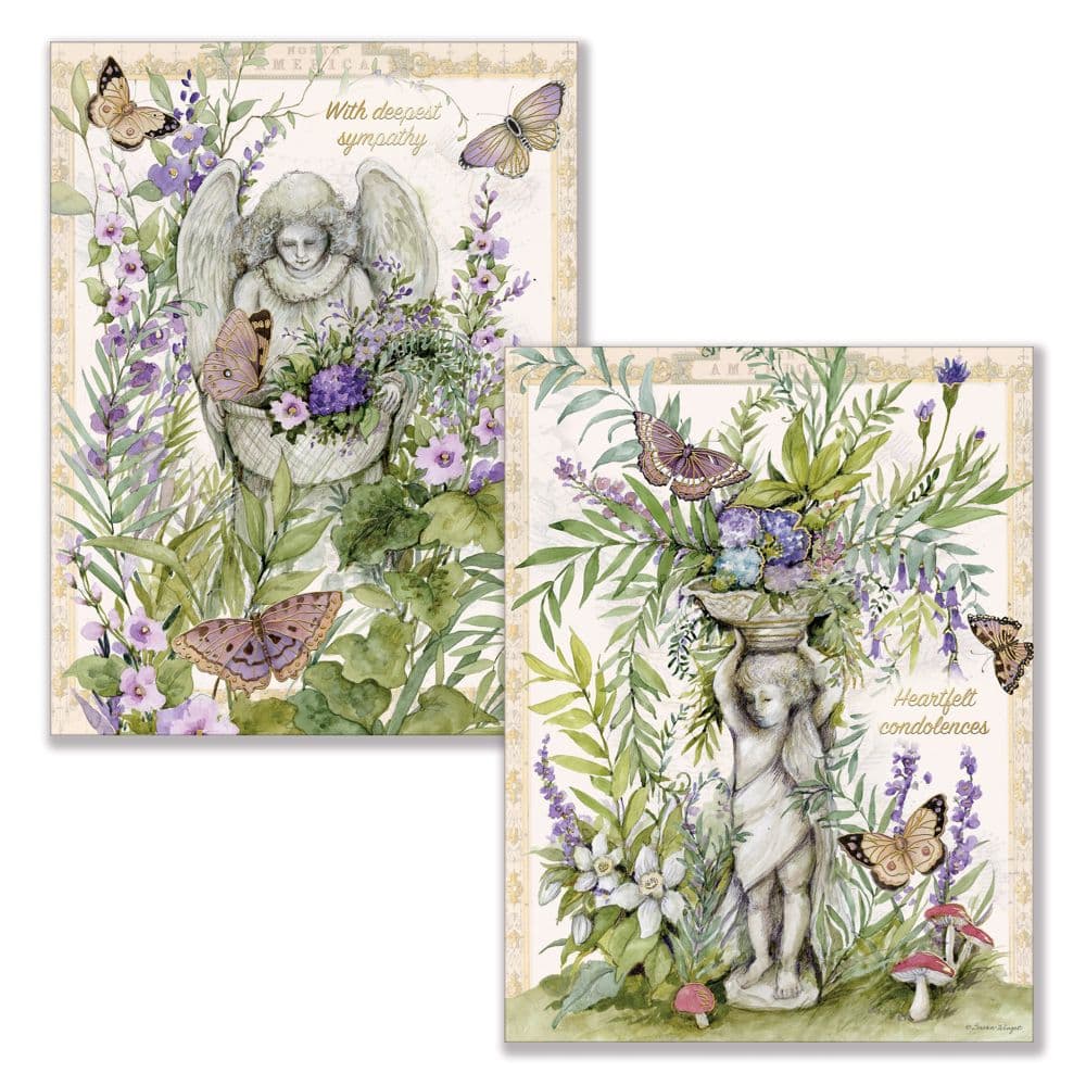 Verdant Garden Sympathy Assorted Boxed Note Cards Third Alternate Image