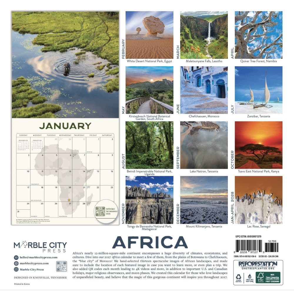 Africa 2027 Wall Calendar First Alternate Image