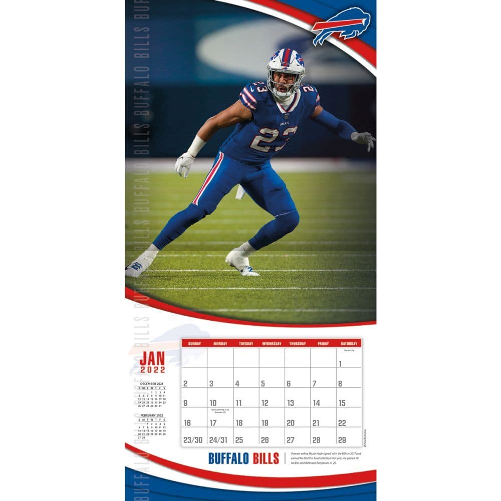 Buffalo Bills 2022 Wall Calendar Calendars Com