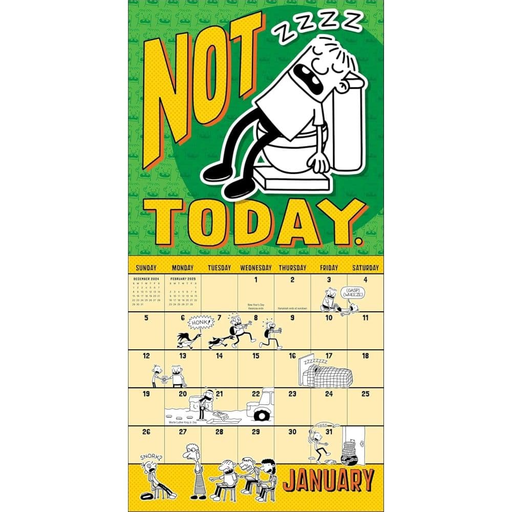 Diary of a Wimpy Kid 2025 Wall Calendar Third Alternate Image