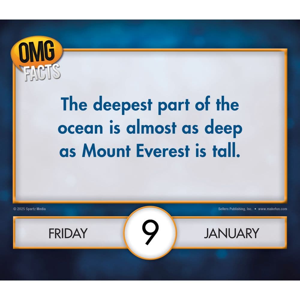 OMG Facts 2026 Desk Calendar Second Alternate Image