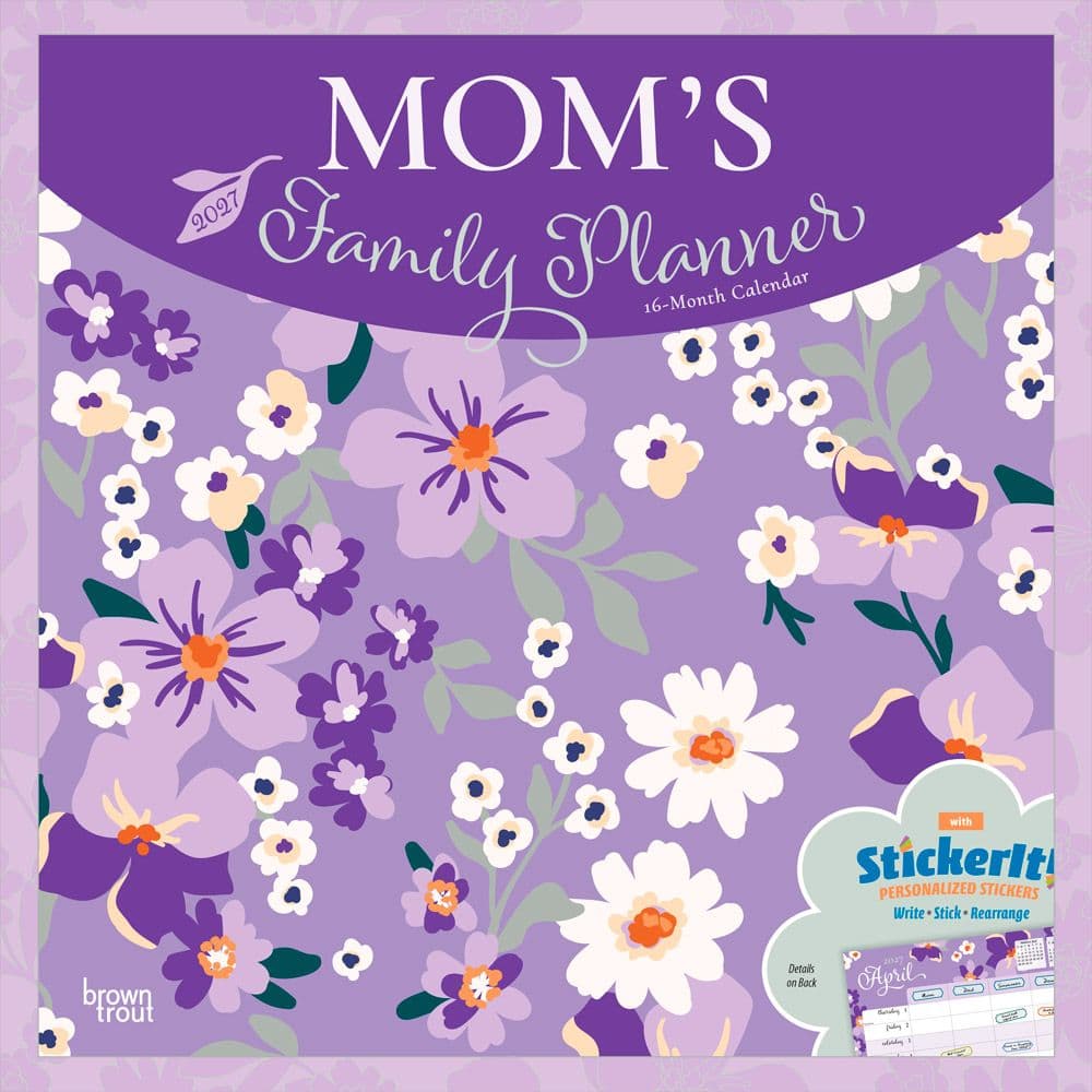 image Moms Family Planner 2027 Wall Calendar Main Product Image