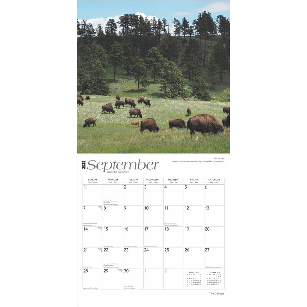 Dakotas 2025 Wall Calendar Third Alternate Image