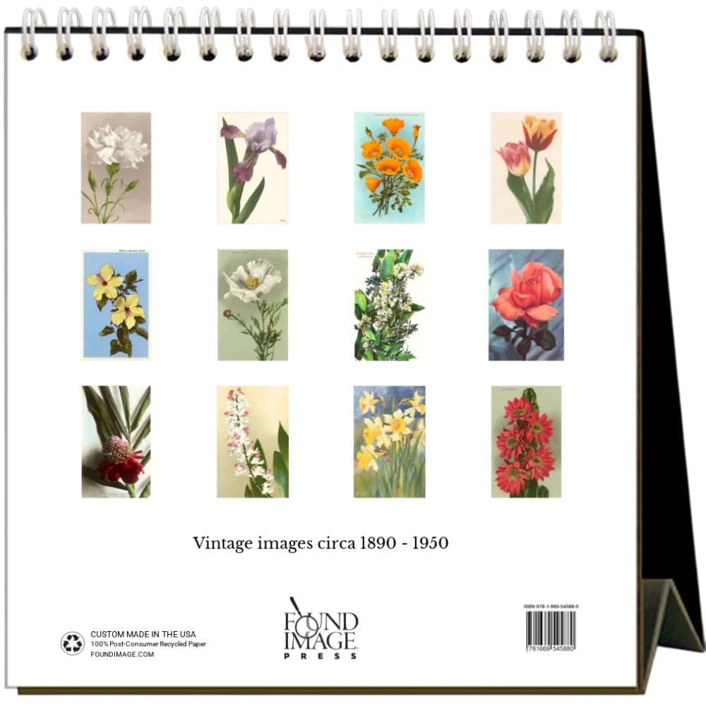 Flowers Nostalgic 2026 Easel Desk Calendar First Alternate Image