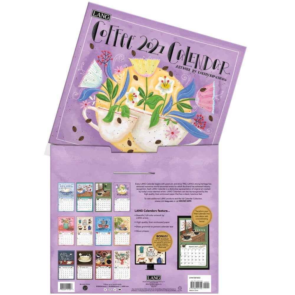 Coffee 2027 Wall Calendar by LoriLynn Simms Fourth Alternate Image