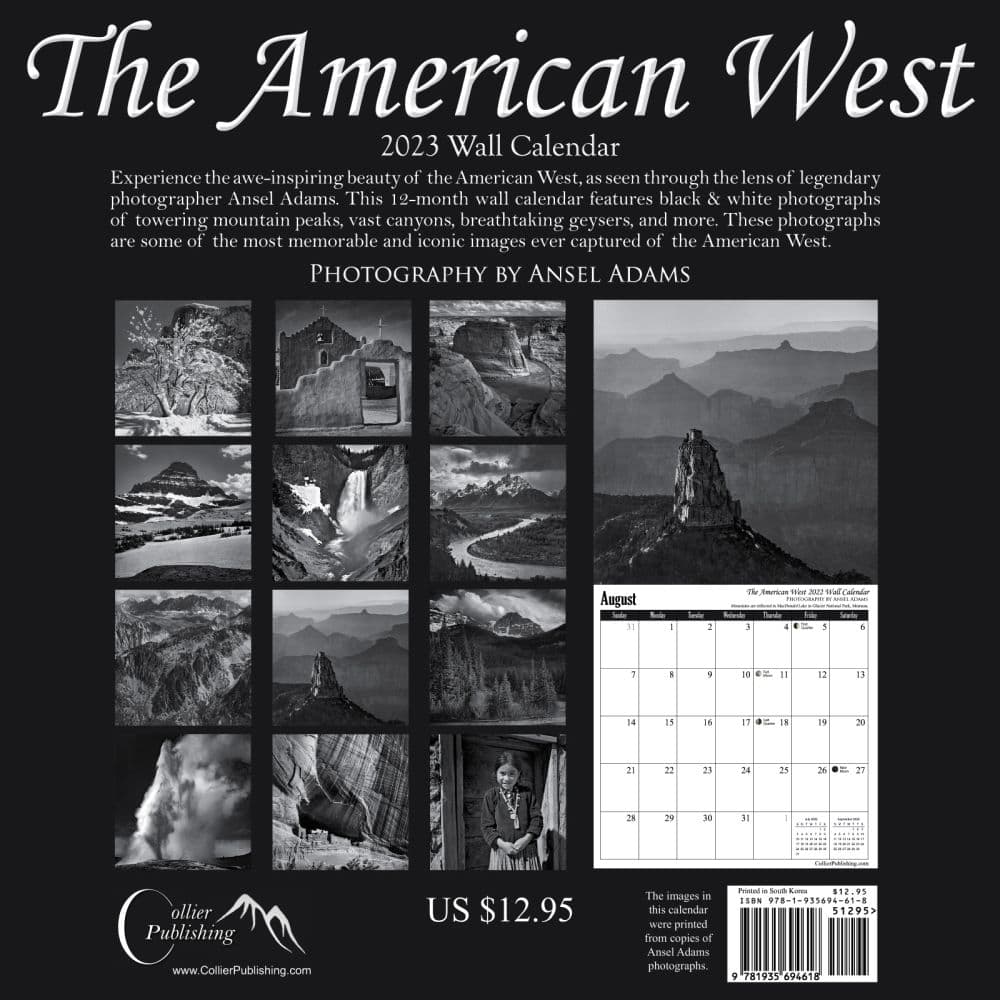 Ansel Adams 2023 Calendar Printable Calendar 2023