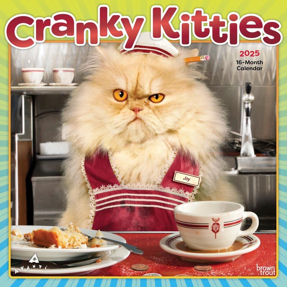 Avanti Cranky Kitties 2025 Wall Calendar