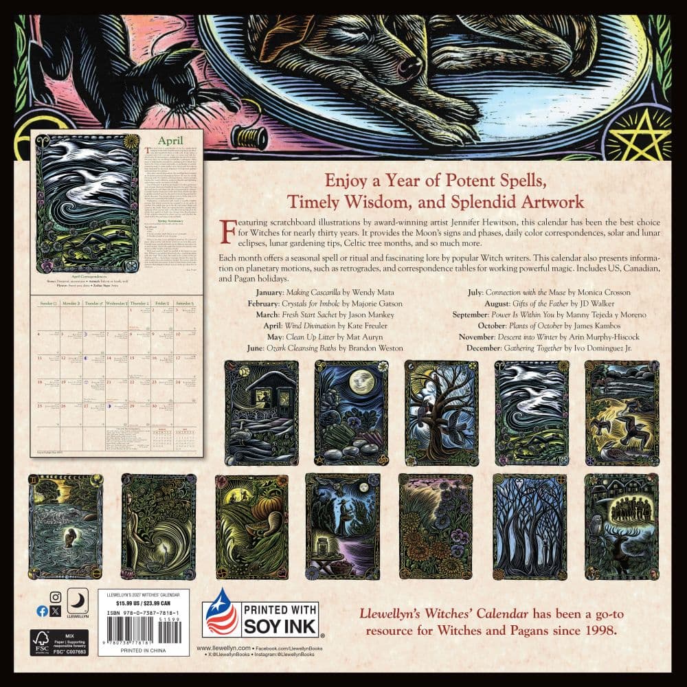Witches 2027 Wall Calendar First Alternate Image