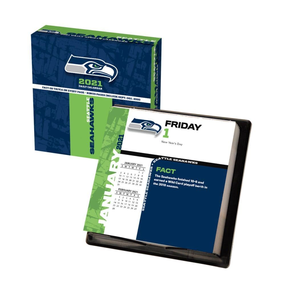 Seattle Seahawks 2021 Desk Calendar Calendars Com