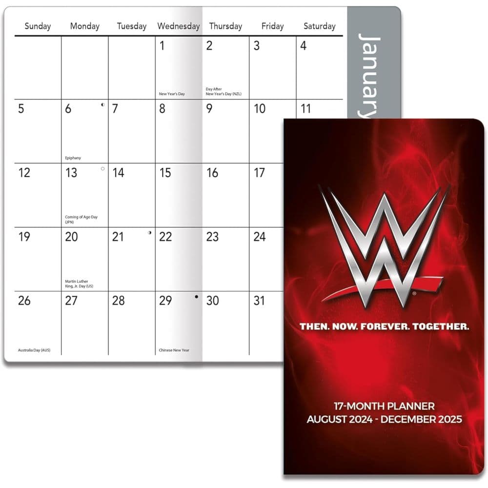 WWE 17 Month 2025 Pocket Planner First Alternate Image