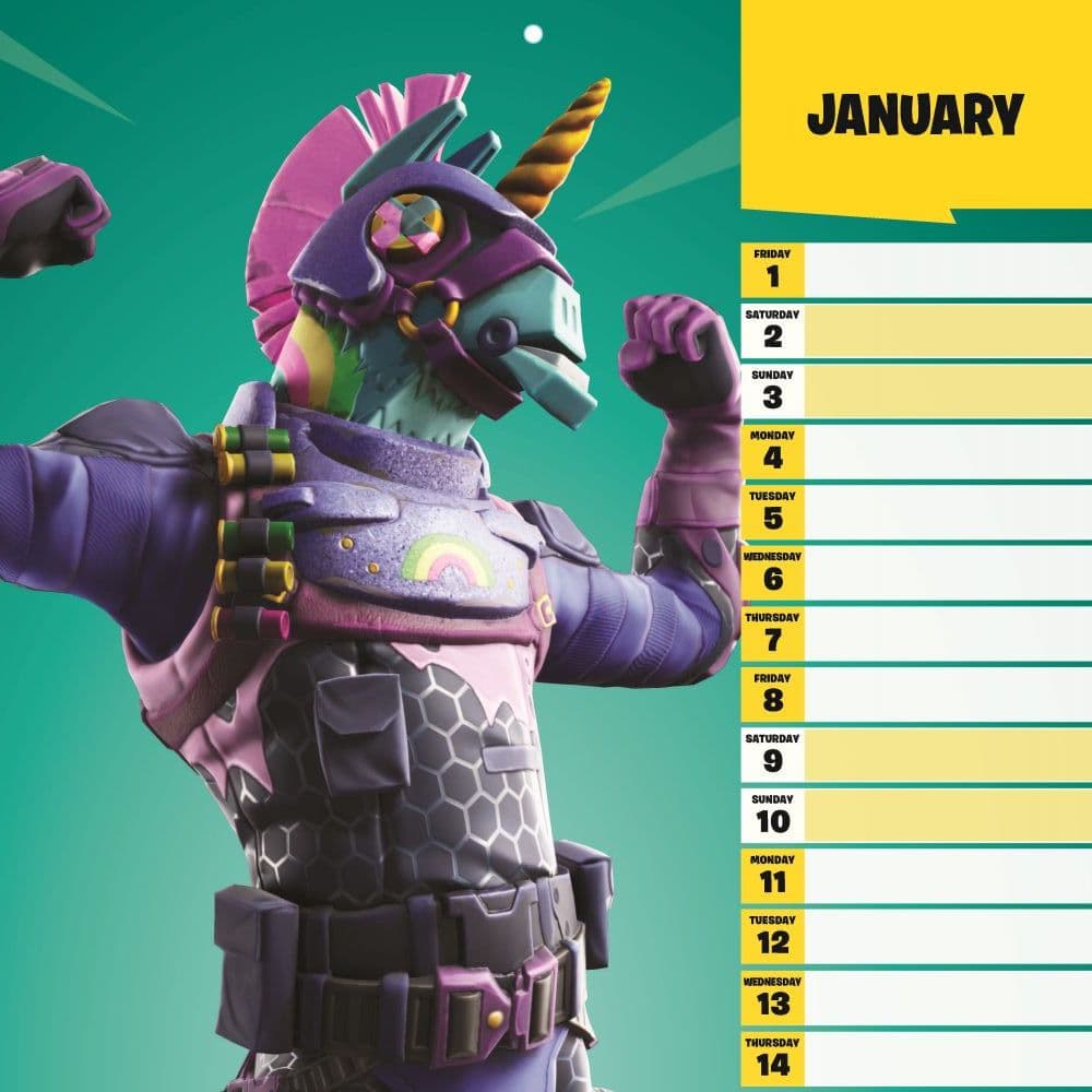 Fortnite Wall Calendar Calendars Com