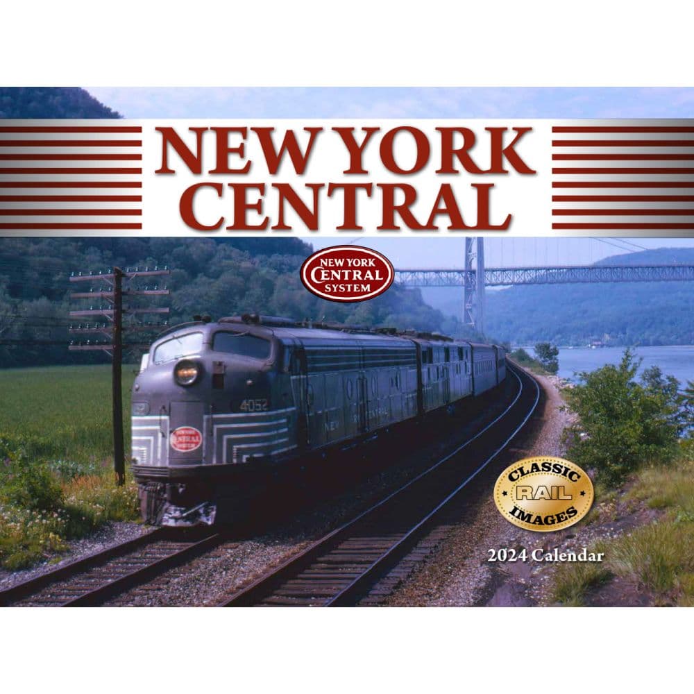 Trains New York Central Railroad 2024 Wall Calendar Main Image