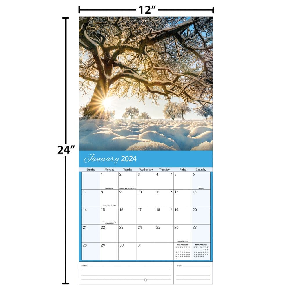 Seasons Photo 2024 Wall Calendar Alternate Image 4