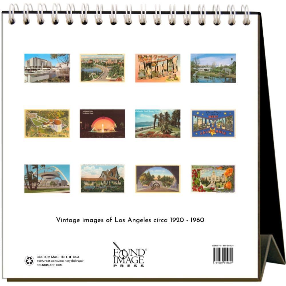 Nostalgic Los Angeles 2025 Easel Desk Calendar First Alternate Image width="1000" height="1000"