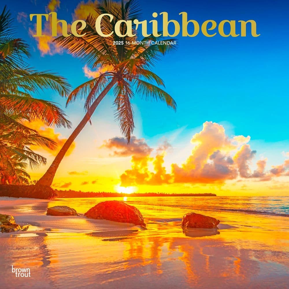 Caribbean 2025 Wall Calendar