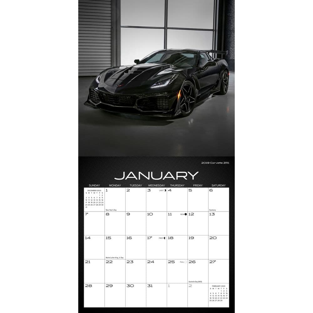 Corvette 2024 Mini Wall Calendar